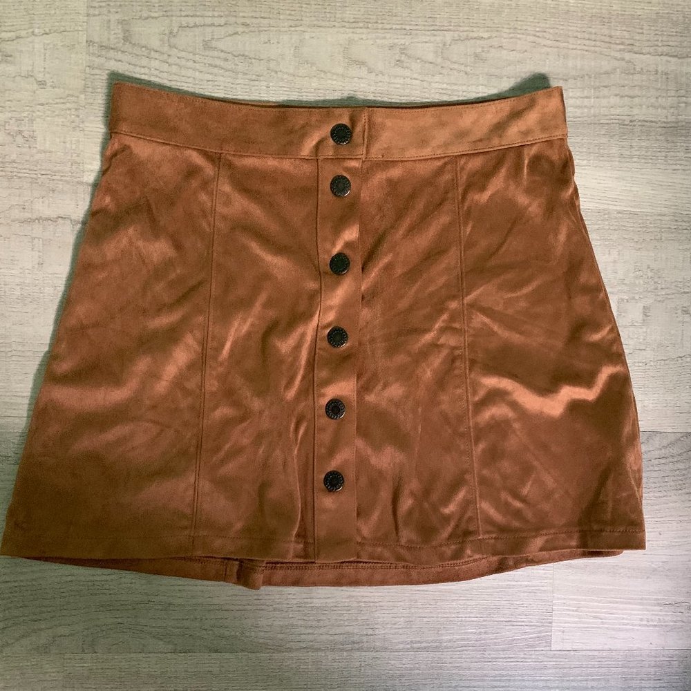 American Eagle brown suede skirt, size 6